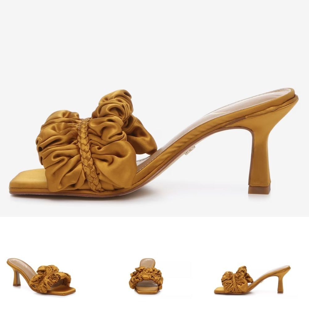 Sam Edelman Women’s Gold Kady Sandals- Size 5.5 - Picture 2 of 9
